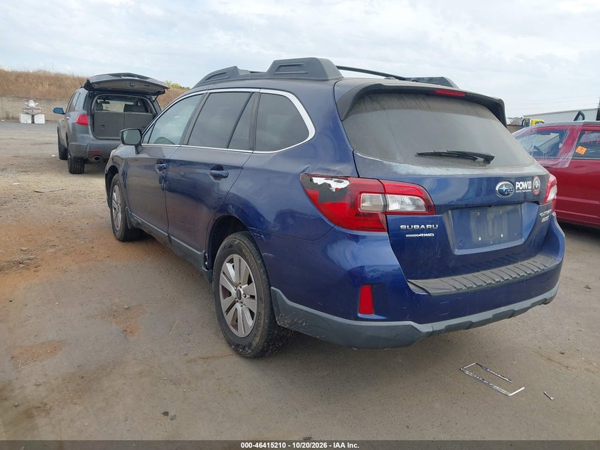 Vin: 4s4bsacc6f3348905, lot: 46915576, subaru outback 2.5i premium 20153