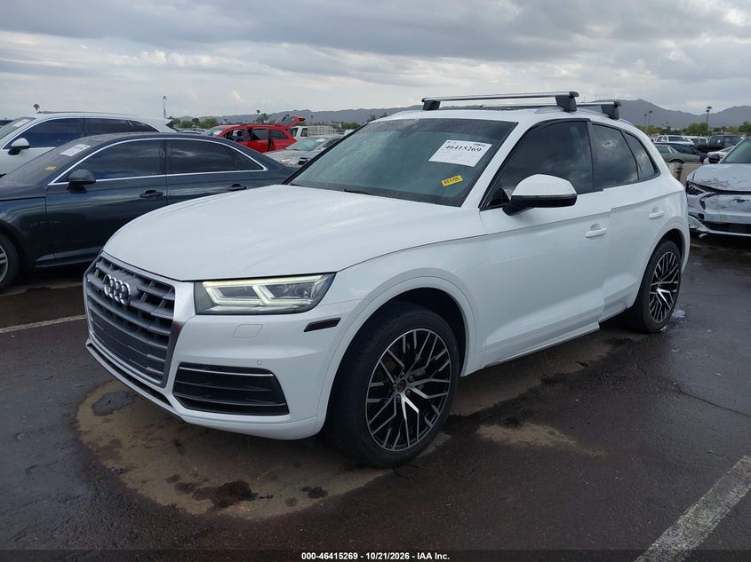 2019 Audi Q5 45 Premium, Правый зад, IAAI, VIN WA1BNAFY6K2142433 — фото 2