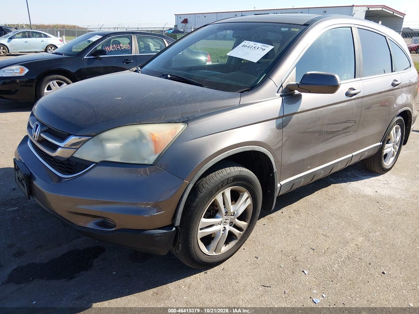 2010 Honda Cr-V Ex-L, Правый перёд, IAAI, VIN 5J6RE4H70AL078581 — фото 2