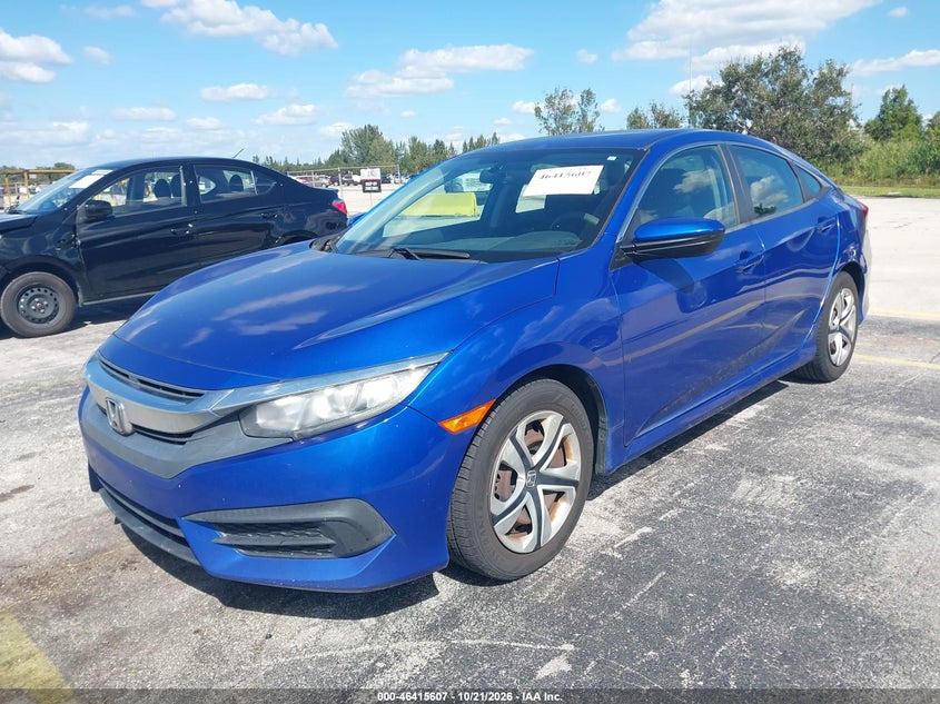 Vin: 19xfc2f58he065021, lot: 46915973, honda civic lx 20172