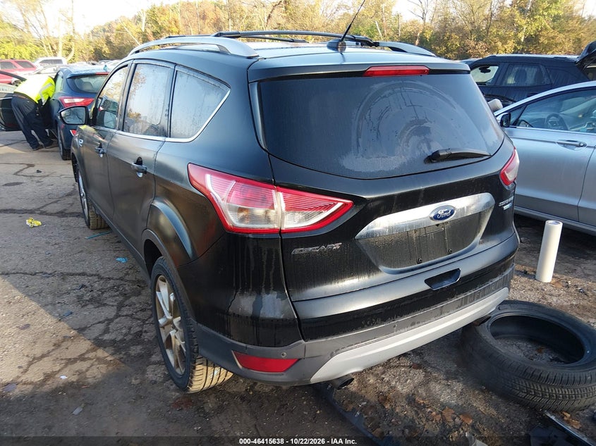 Vin: 1fmcu9jx7eub11528, lot: 46916004, ford escape titanium 20143