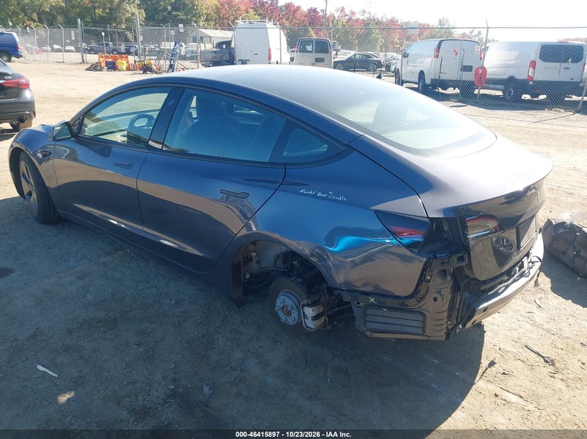 Vin: 5yj3e1ea0pf569612, lot: 46916263, tesla model 3 rear-wheel drive 20233