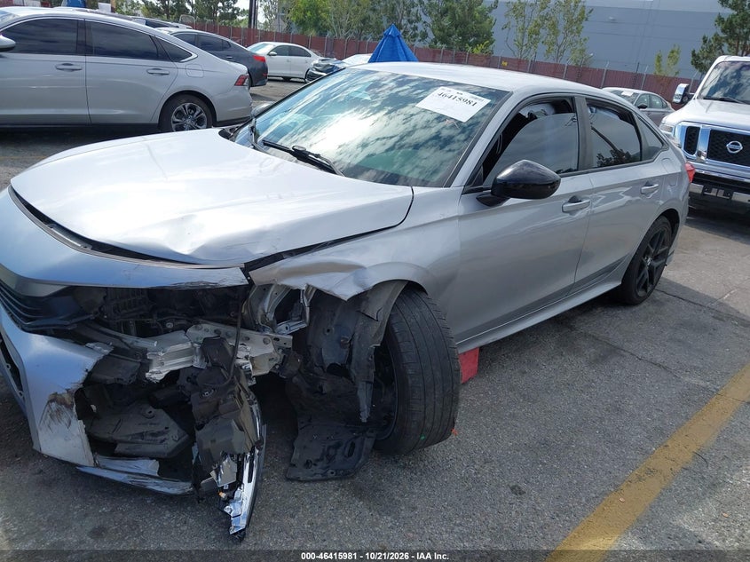 Vin: 2hgfe2f54nh539008, lot: 46916347, honda civic sport 20222