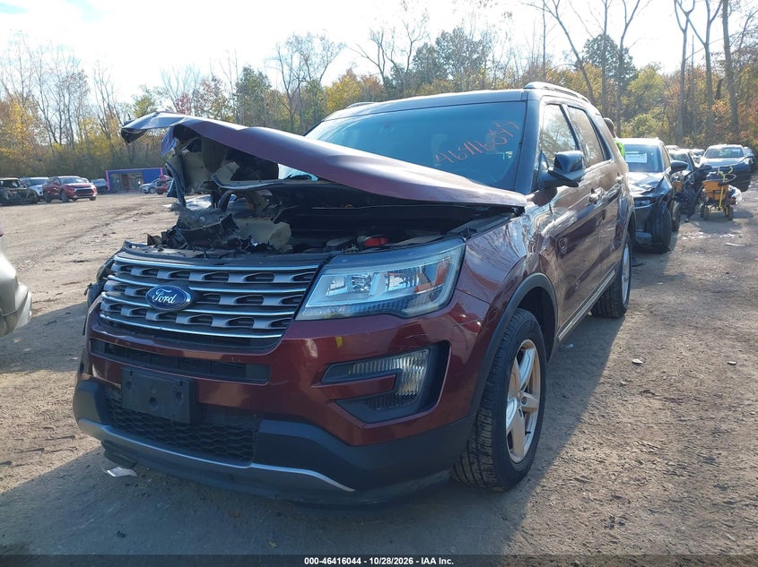 Vin: 1fm5k8d85ggb03300, lot: 46916410, ford explorer xlt 20162