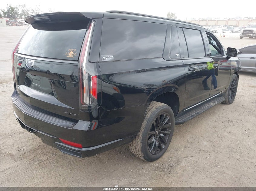 Vin: 1gys4nkt2pr460729, lot: 46916521, cadillac escalade esv 4wd sport 20234