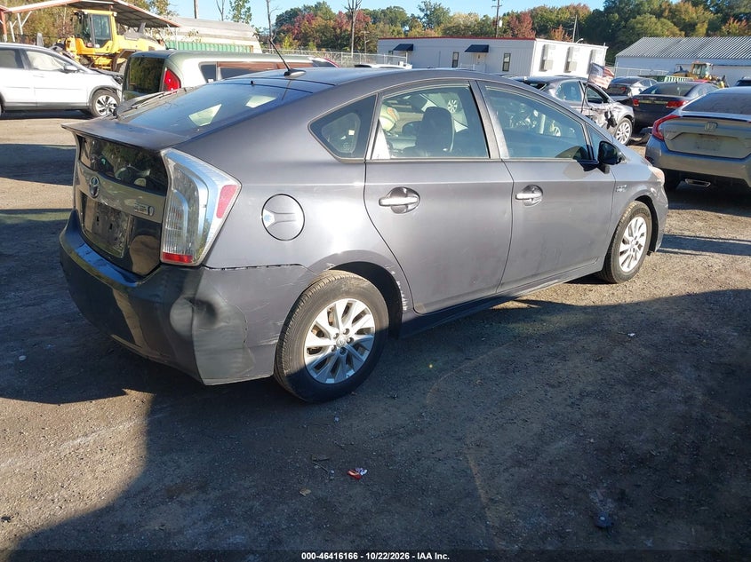 Vin: jtdkn3dp7c3017304, lot: 46916532, toyota prius plug-in 20124