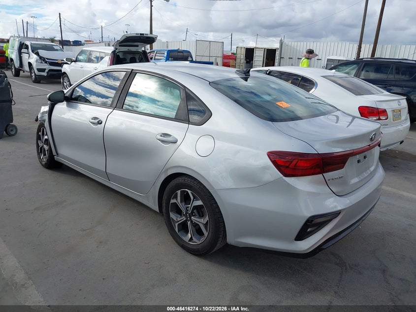 Vin: 3kpf24ad8me290109, lot: 46916640, kia forte lxs 20213