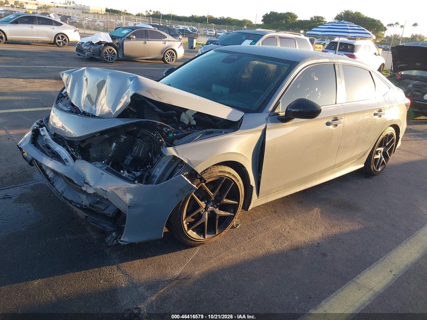Vin: 2hgfe2f55sh565516, lot: 46916945, honda civic sport 20252