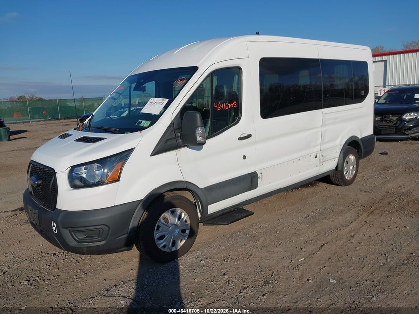 Vin: 1fbax2c87mka80277, lot: 46917071, ford transit-350 passenger van xl 20212