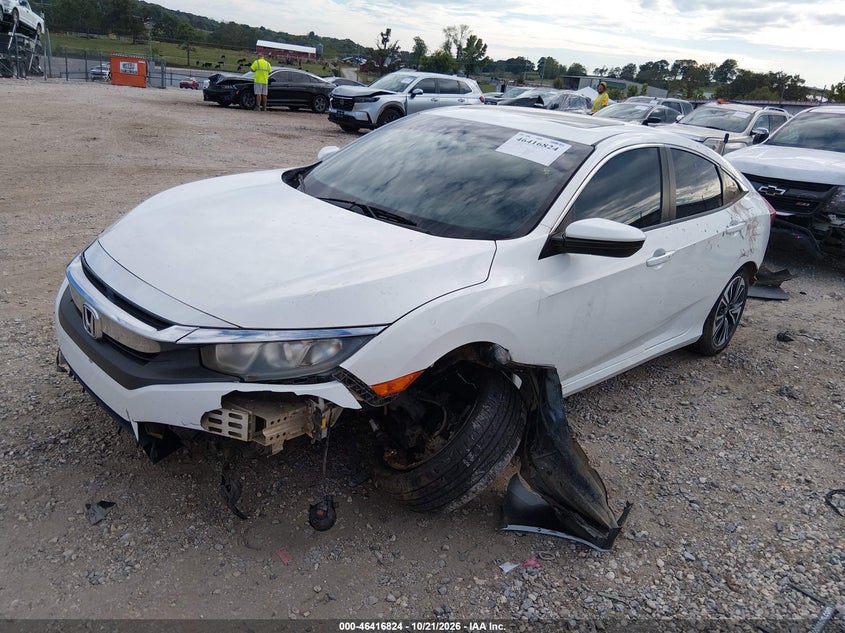 2017 Honda Civic Ex-L, Front End, IAAI, VIN 2HGFC1F78HH631387 — photo 2