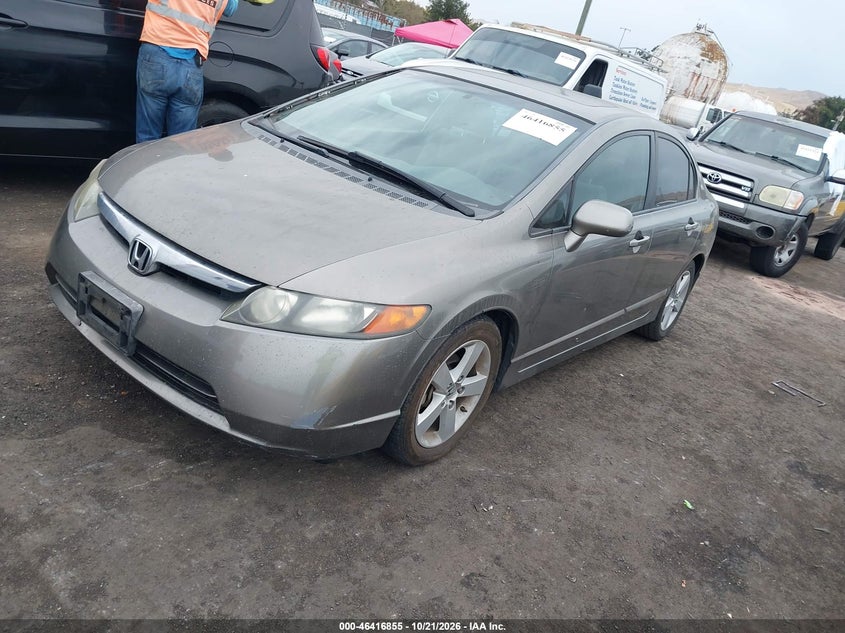 2007 Honda Civic Ex, Обычный износ, IAAI, VIN 1HGFA16837L052887 — фото 2