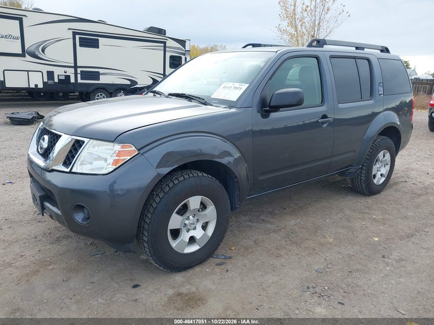 2010 Nissan Pathfinder S, Right Front, IAAI, VIN 5N1AR1NB0AC607876 — photo 2