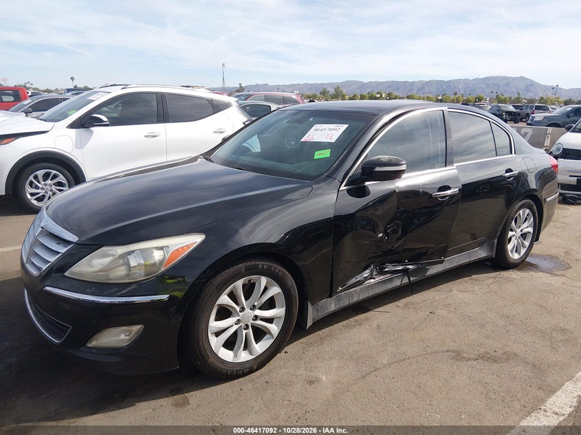 Vin: kmhgc4dd0cu196346, lot: 46917457, hyundai genesis 3.8 20122