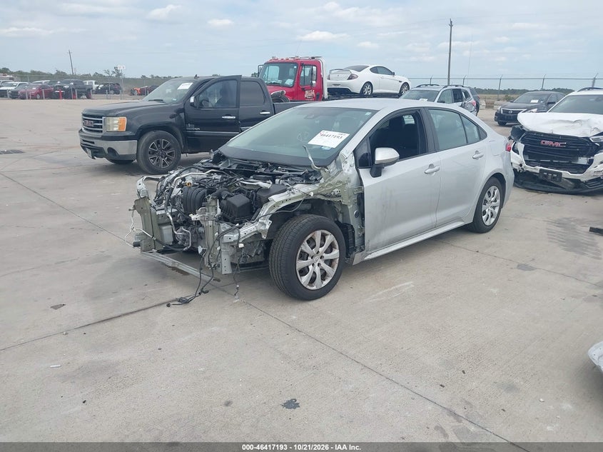 2021 Toyota Corolla Le, Front End, IAAI, VIN 5YFEPMAE2MP179947 — photo 2