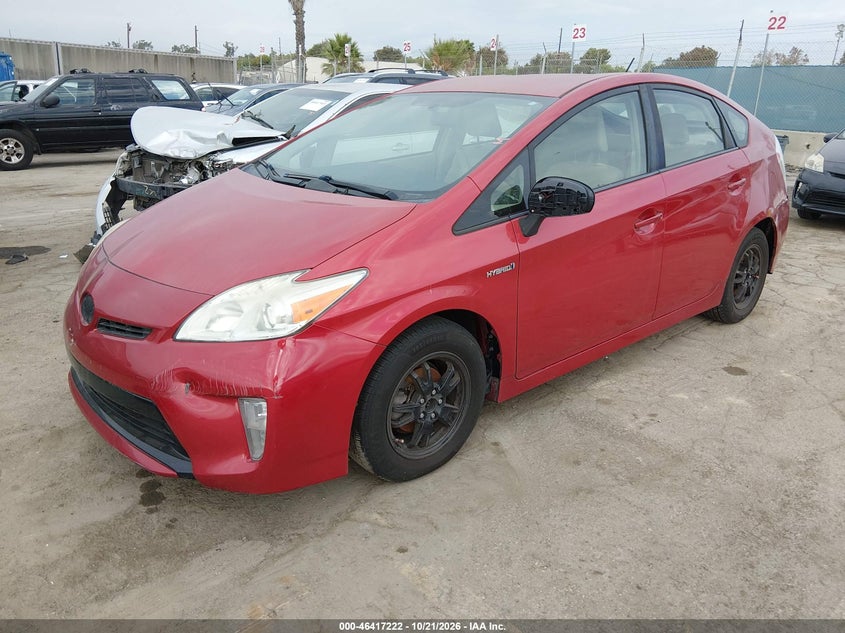 Vin: jtdkn3du4e1779266, lot: 46917588, toyota prius two 20142