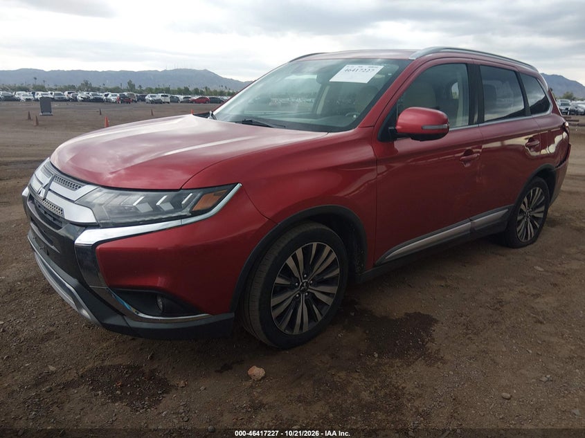 2019 Mitsubishi Outlander Le/Se/Sel, Rear, IAAI, VIN JA4AD3A39KZ051363 — photo 2