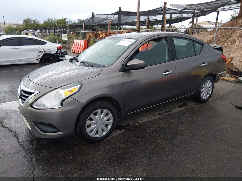 Vin: 3n1cn7ap2fl843683, lot: 46917669, nissan versa 1.6 sv 20152