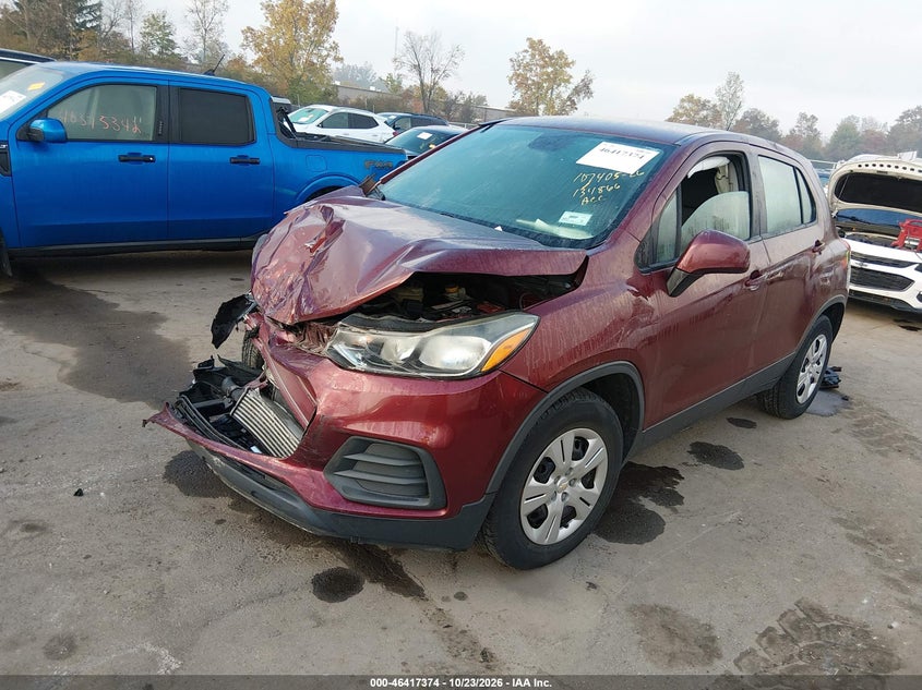 Vin: 3gncjksb3hl134866, lot: 46917740, chevrolet trax ls 20172