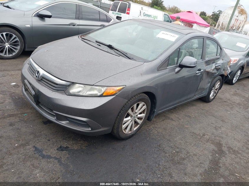 Vin: 2hgfb2f8xch573275, lot: 46917811, honda civic ex 20122