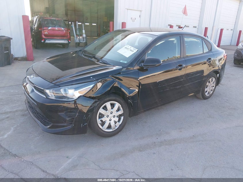 2021 Kia Rio Lx, Front End, IAAI, VIN 3KPA24AD2ME379121 — photo 2