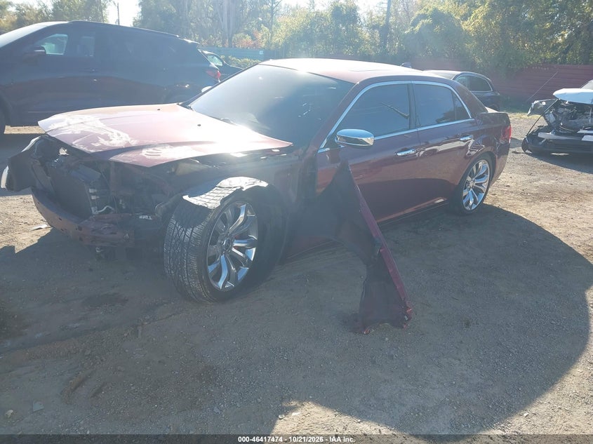 2019 Chrysler 300 Limited, Front End, IAAI, VIN 2C3CCAEG1KH609584 — photo 2