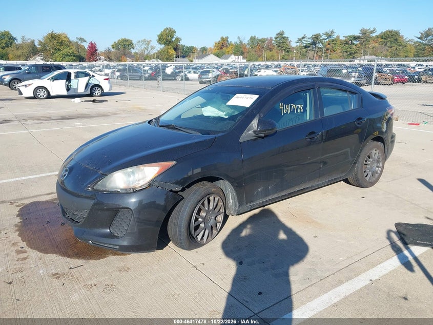 Vin: jm1bl1u74d1828968, lot: 46917844, mazda mazda3 i sport 20132