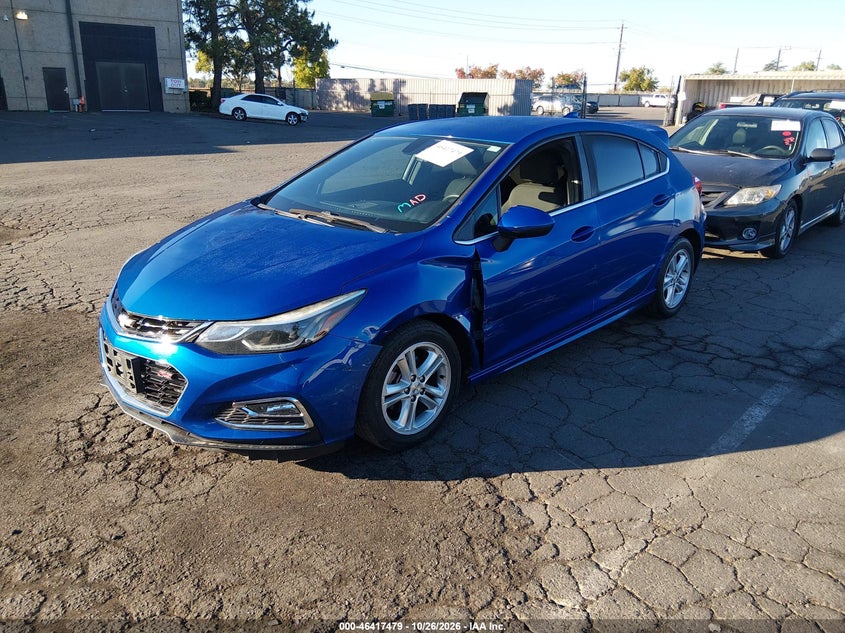 Vin: 3g1be6smxhs591111, lot: 46917845, chevrolet cruze lt auto 20172