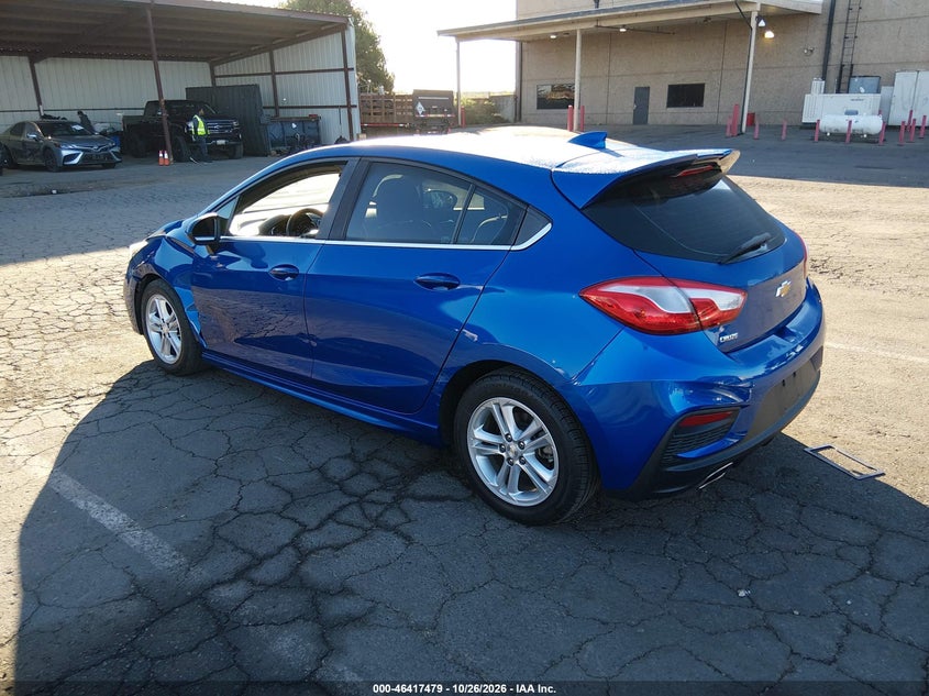 Vin: 3g1be6smxhs591111, lot: 46917845, chevrolet cruze lt auto 20173