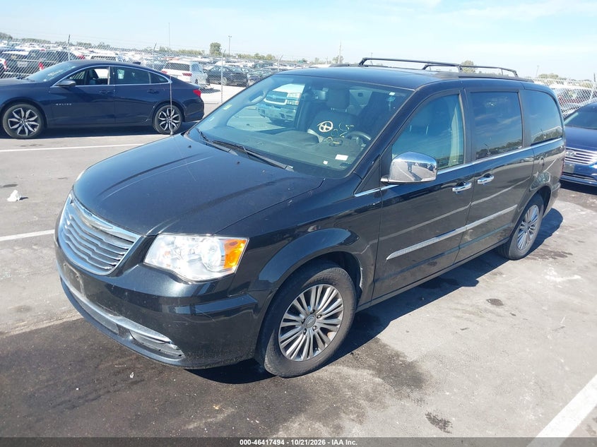 Vin: 2c4rc1cg4er144502, lot: 46917860, chrysler town & country touring-l 20142