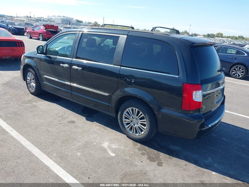 Vin: 2c4rc1cg4er144502, lot: 46917860, chrysler town & country touring-l 20143