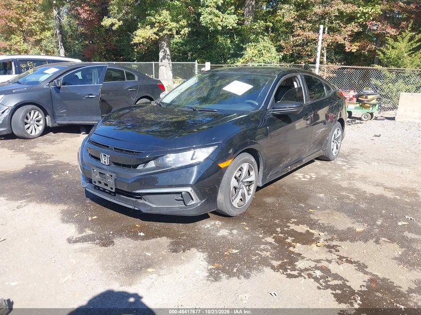 2019 Honda Civic Lx, Лівий бік, IAAI, VIN 19XFC2F62KE042964 — фото 2