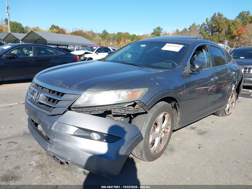 2010 Honda Accord Crosstour Ex-L, Front & Rear, IAAI, VIN 5J6TF1H56AL012990 — photo 2