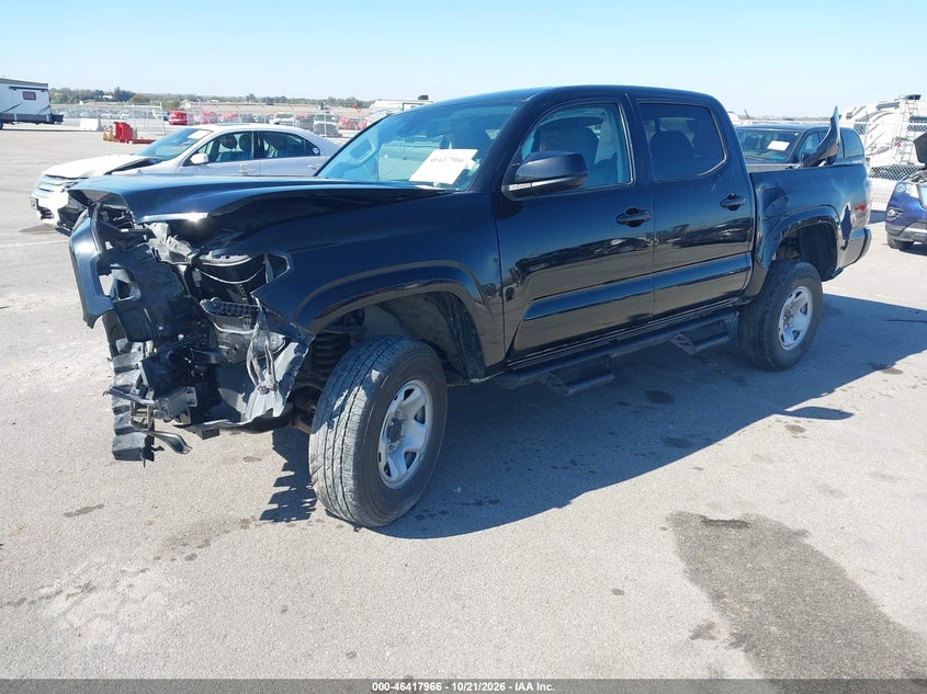 2022 Toyota Tacoma Sr V6, Front End, IAAI, VIN 3TMCZ5AN3NM480064 — photo 2