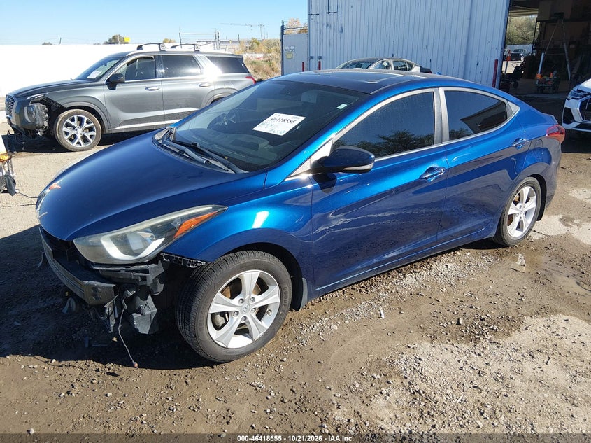 2016 Hyundai Elantra Value Edition, Right Side, IAAI, VIN 5NPDH4AEXGH730216 — photo 2