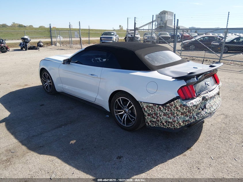 Vin: 1fatp8uh5f5359725, lot: 46918936, ford mustang ecoboost premium 20153
