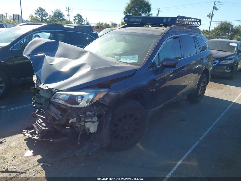 Vin: 4s4bsaccxh3383255, lot: 46919023, subaru outback 2.5i premium 20172