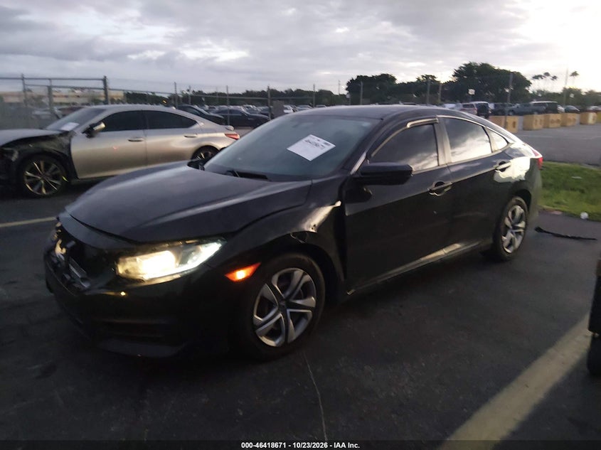 Vin: 19xfc2f57he072672, lot: 46919037, honda civic lx 20172