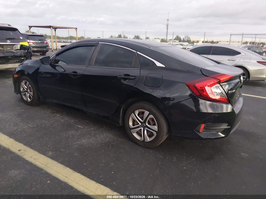 Vin: 19xfc2f57he072672, lot: 46919037, honda civic lx 20173