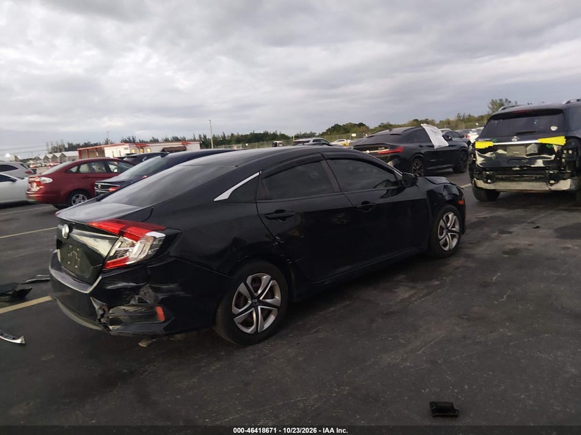Vin: 19xfc2f57he072672, lot: 46919037, honda civic lx 20174