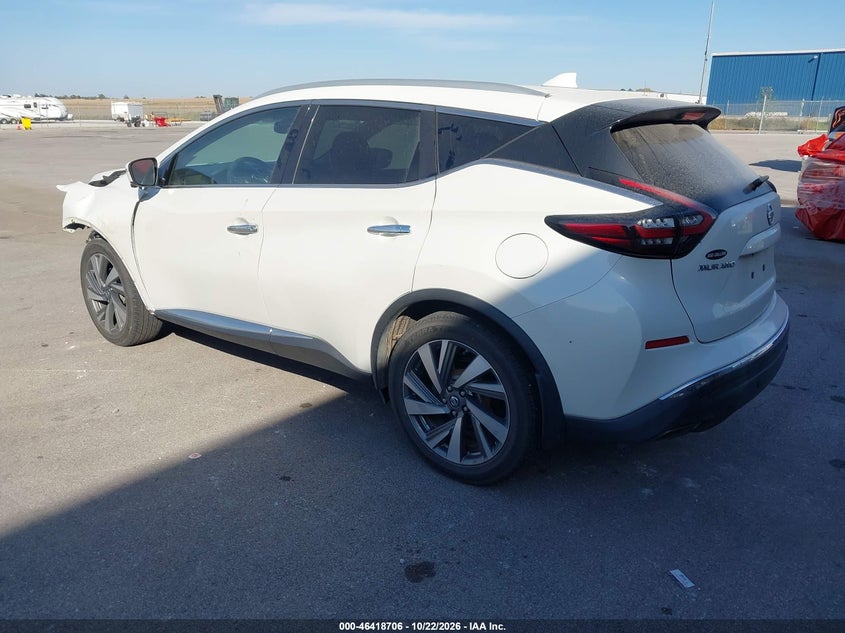 Vin: 5n1az2ms4kn111489, lot: 46919072, nissan murano sl 20193