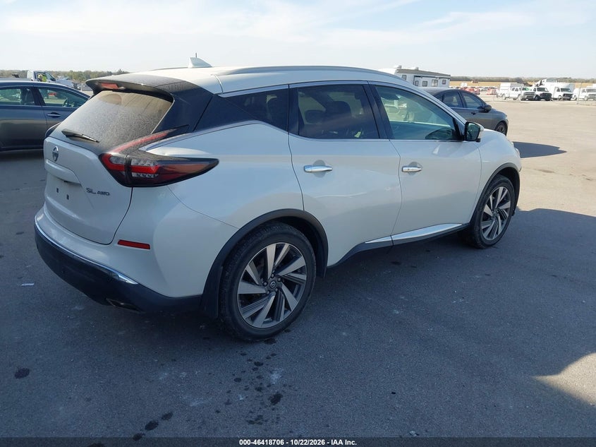 Vin: 5n1az2ms4kn111489, lot: 46919072, nissan murano sl 20194