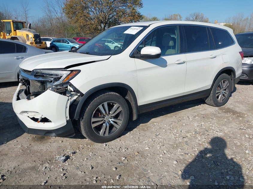 Vin: 5fnyf6h72gb072822, lot: 46919132, honda pilot ex-l 20162