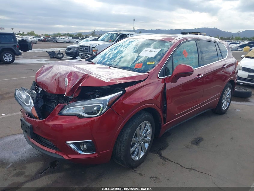 Vin: lrbfxcsaxkd105572, lot: 46919283, buick envision fwd essence 20192