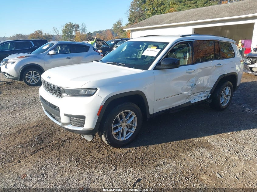 Vin: 1c4rjkag7m8137830, lot: 46919328, jeep grand cherokee l laredo 4x4 20212
