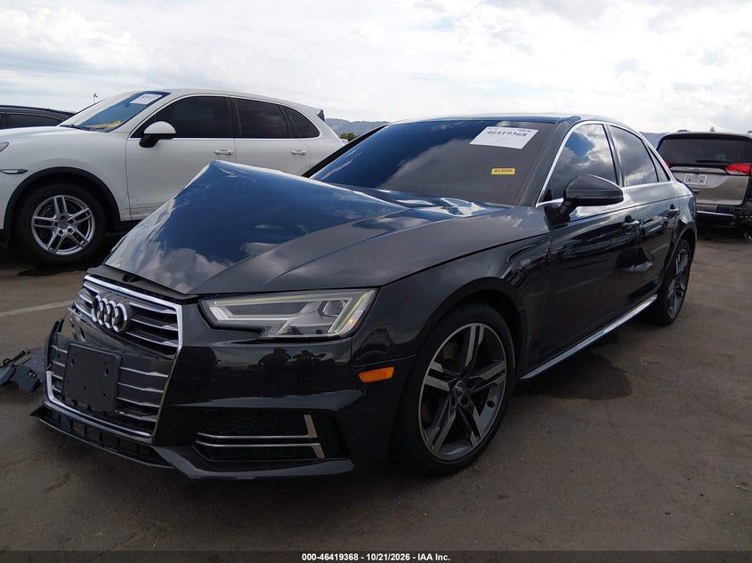 2017 Audi A4 2.0T Ultra Premium, Right Front, IAAI, VIN WAULMAF42HN069351 — photo 2