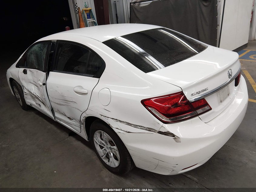 Vin: 19xfb2f57ee043221, lot: 46919773, honda civic lx 20143