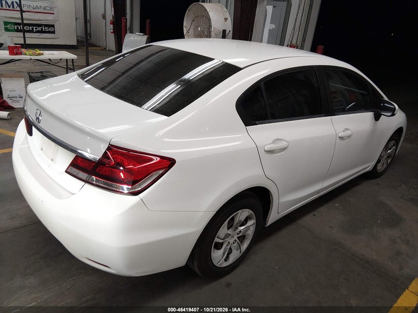 Vin: 19xfb2f57ee043221, lot: 46919773, honda civic lx 20144