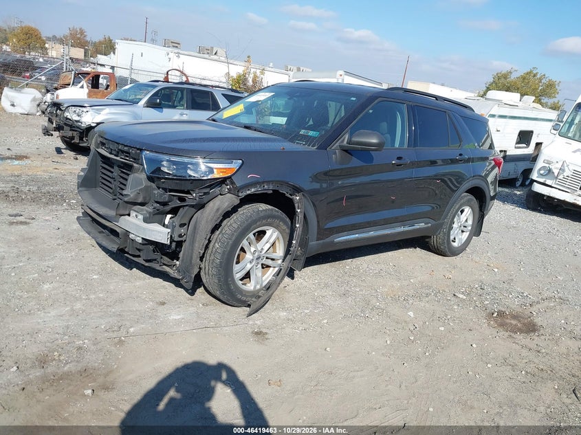 2020 Ford Explorer Xlt, Удар спереду, IAAI, VIN 1FMSK8DH7LGC43670 — фото 2