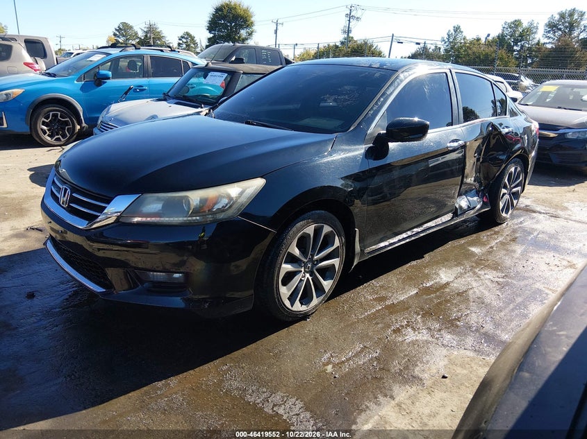 2015 Honda Accord Sport, Левый бок, IAAI, VIN 1HGCR2F58FA129626 — фото 2