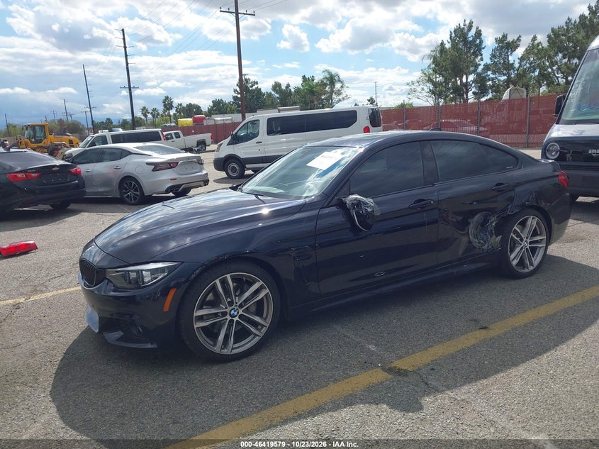 Vin: wba4j5c52kbm66519, lot: 46919945, bmw 440i gran coupe 20192